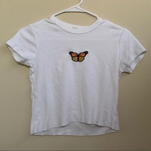 White Butterfly Helen Top